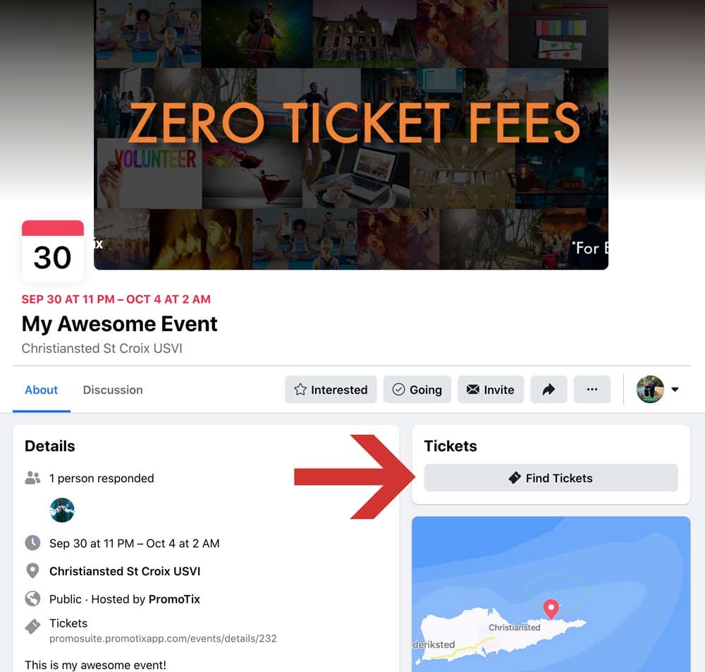Facebook Event Desktop Find Tickets
