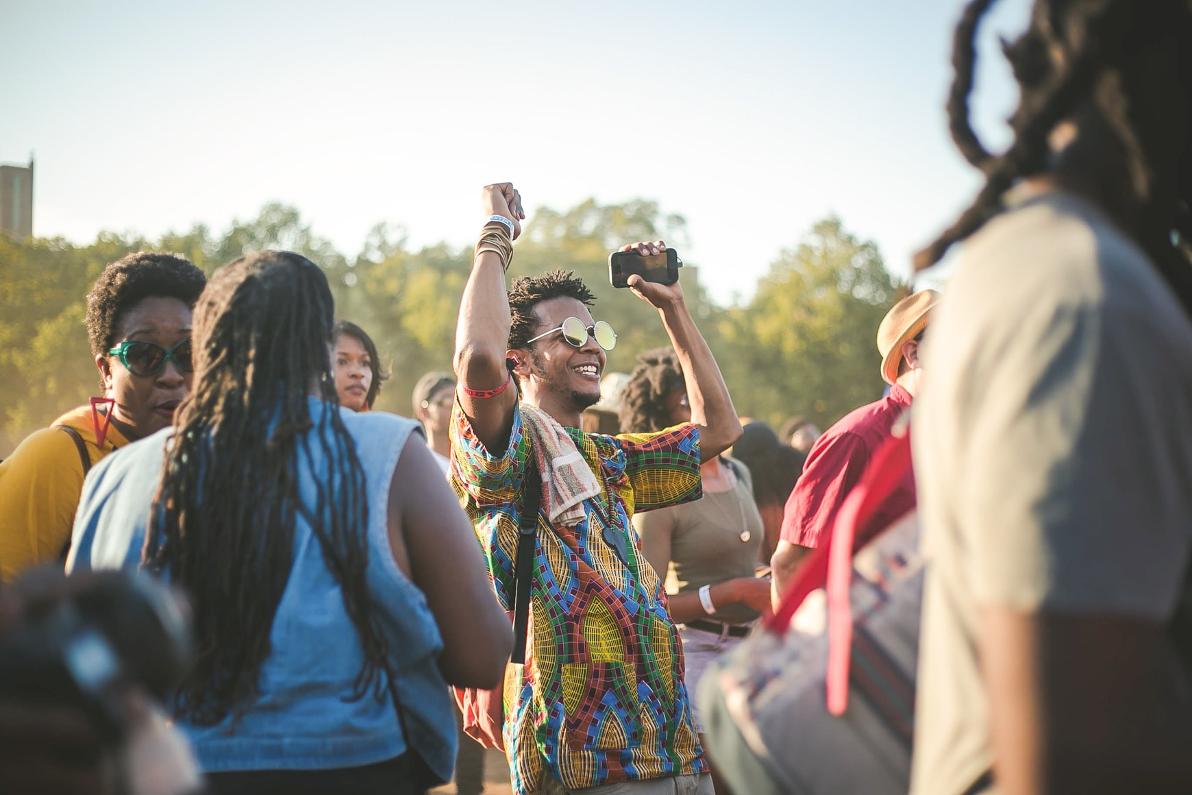 Festival goers