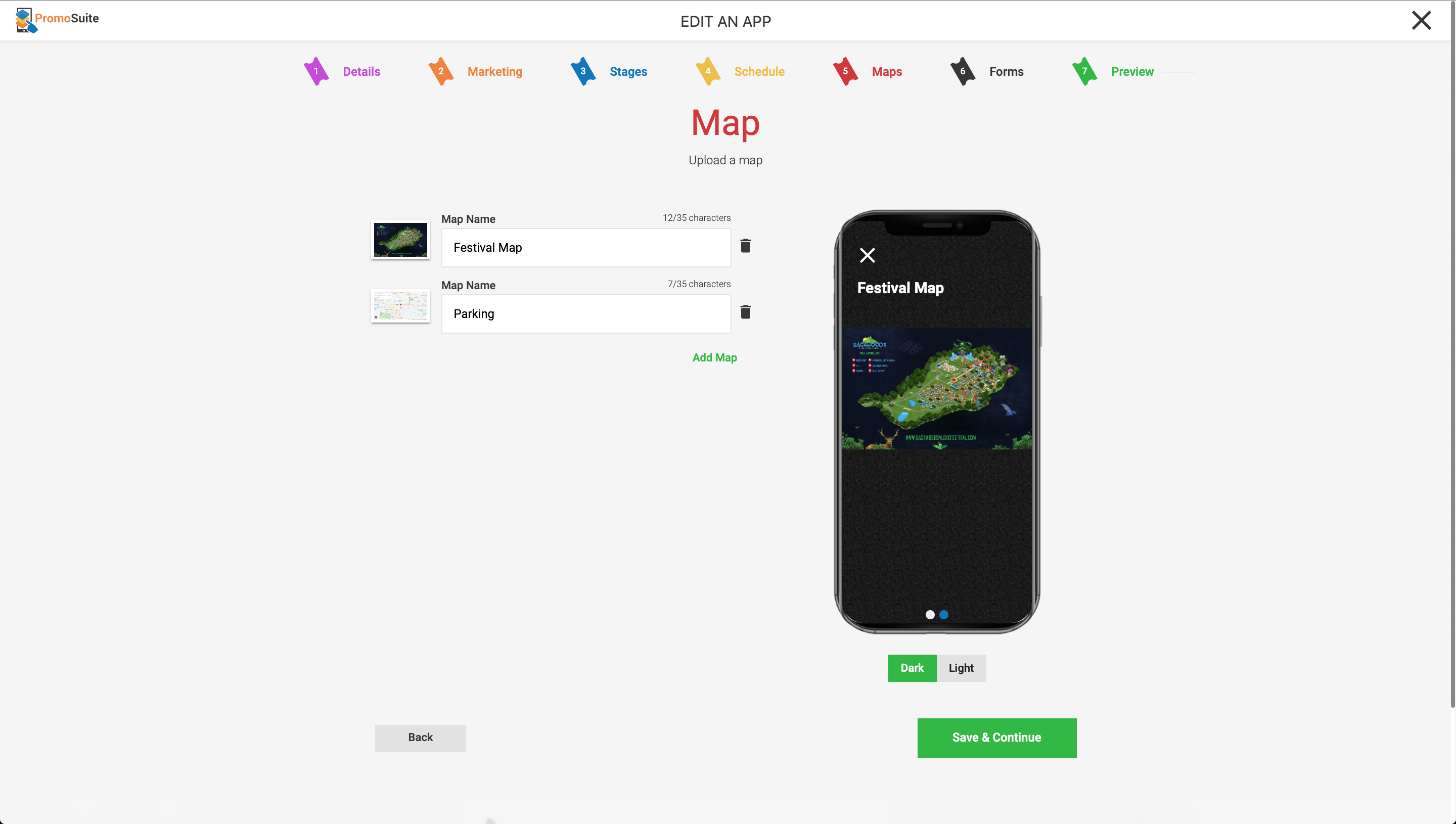Mobile App Map