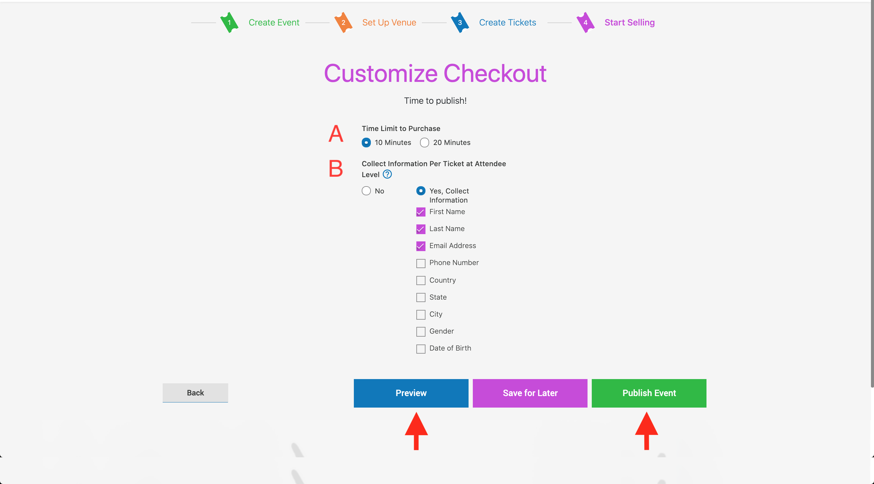 PromoTix Customize Checkout