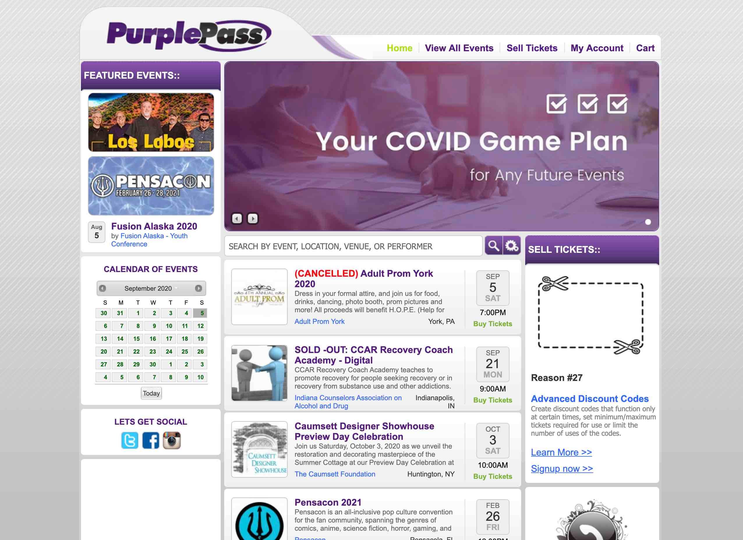 PurplePass Webiste