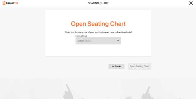 Reserved seating saved chart