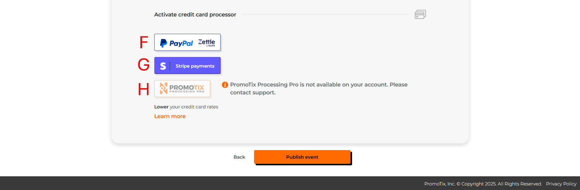 Setup payment screen pt 2